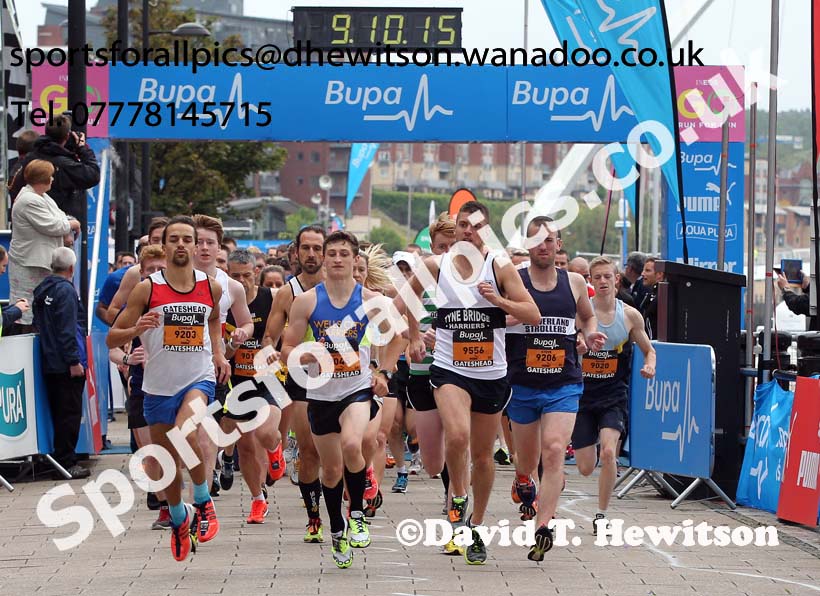 Start of the BUPA Great North 5k. Photo: David T. Hewitson/Sports for All Pics